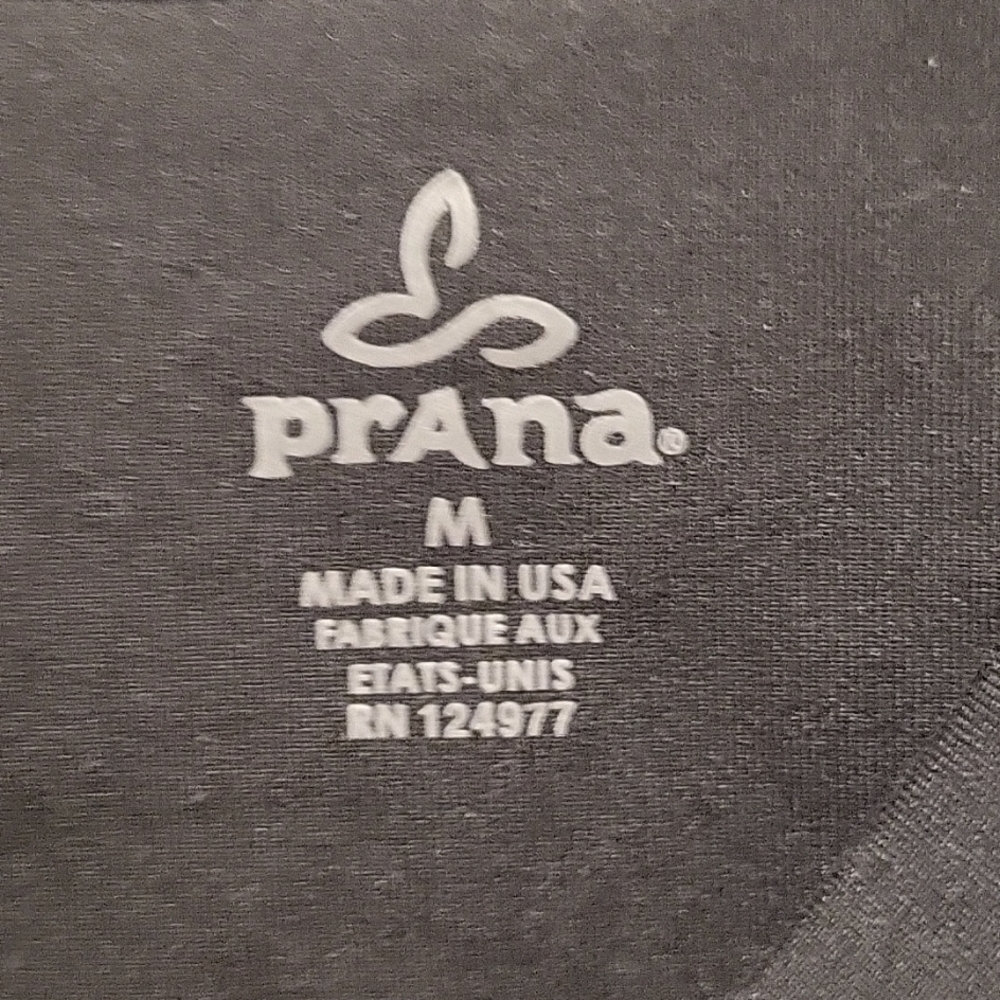 Prana Black Razor Back Yoga Top